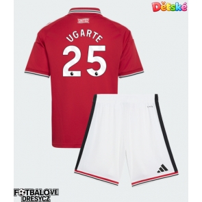 Manchester United Manuel Ugarte #25 Dětské Domácí dres komplet 2026-27 Krátký Rukáv (+ trenýrky)